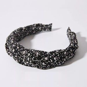 Anthropologie Inga Twist Headband - Black and Red